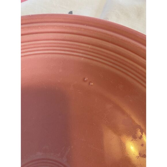 Fiestaware 2 Retired Rose 10 ½” Inch Classic Rim Dinner Plates - Picture 3 of 9